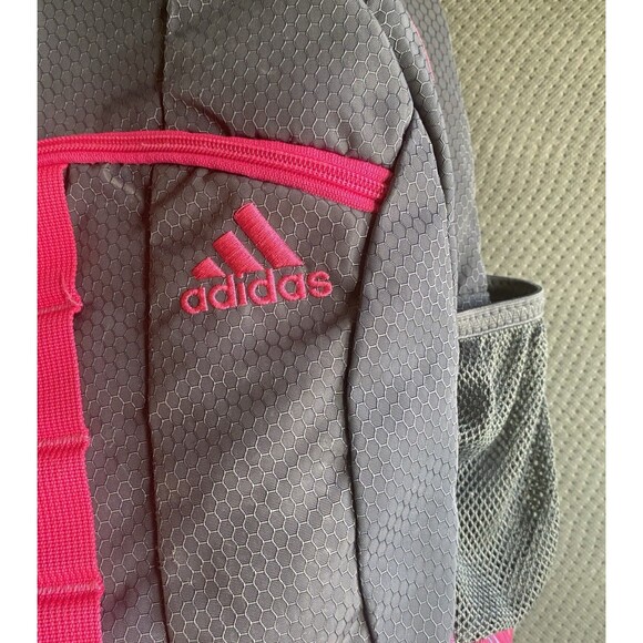 Adidas 15” Stratton 3 Pink/Gray Backpack - Picture 4 of 10